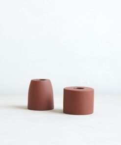Petite Ceramic Taper Holder, Earth