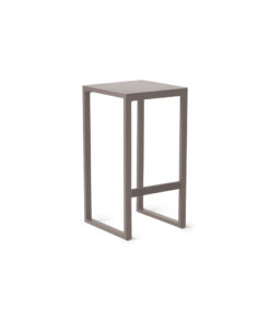 Belvedere Bar Stool in Quartz Grey Aluminum