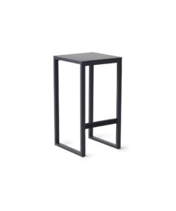 Belvedere Bar Stool in Charcoal Aluminum