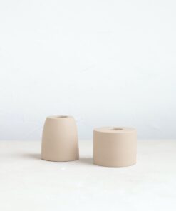 Petite Ceramic Taper Holder, Sand