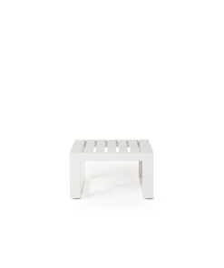 Belvedere Side Table in White Aluminum