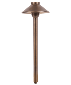 PLB02 Outdoor Garden Pathway Light | Low Voltage Brass Path Light