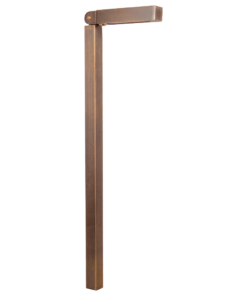 PLB14 Adjustable 3W LED Brass L-Shaped Low Voltage Pathway Light