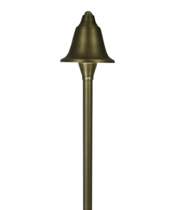 PLB17 Cast Brass LED Bell Shaped Lamp Ready Low Voltage Pathway Outdoor Landscape Lighting Fixture