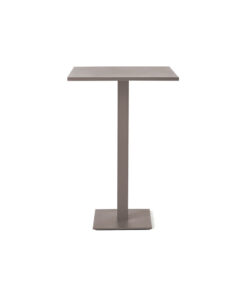 Belvedere Bar Table in Quartz Grey Aluminum