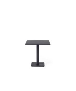 Belvedere Square Bistro Table in Charcoal Aluminum