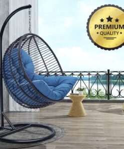 Best 2023 Outdoor Patio Hanging Rattan Egg Chair Swing With Cushion