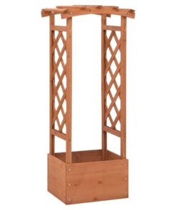 Planter Box with Arch Trellis