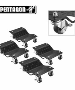 Pentagon Tool | Premium 4-Pack | Car Tire Dolly – Tire Skates Heavy Duty